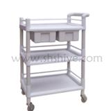 豪華全塑醫(yī)用多功能推車 