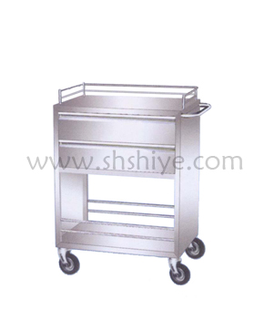 不銹鋼送藥車（二層抽屜）